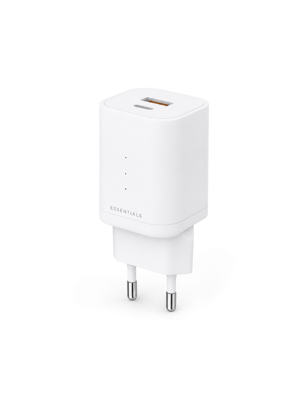 ESSENTIALS by UPSTRÖM 45W Dual Port GaN Charger - USB-C & USB-A | 2 Ports - White