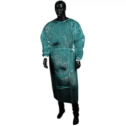 Ampri Med Comfort Vlies Einweg-Besucherkittel medium Größe XL/XXL dunkelgrün