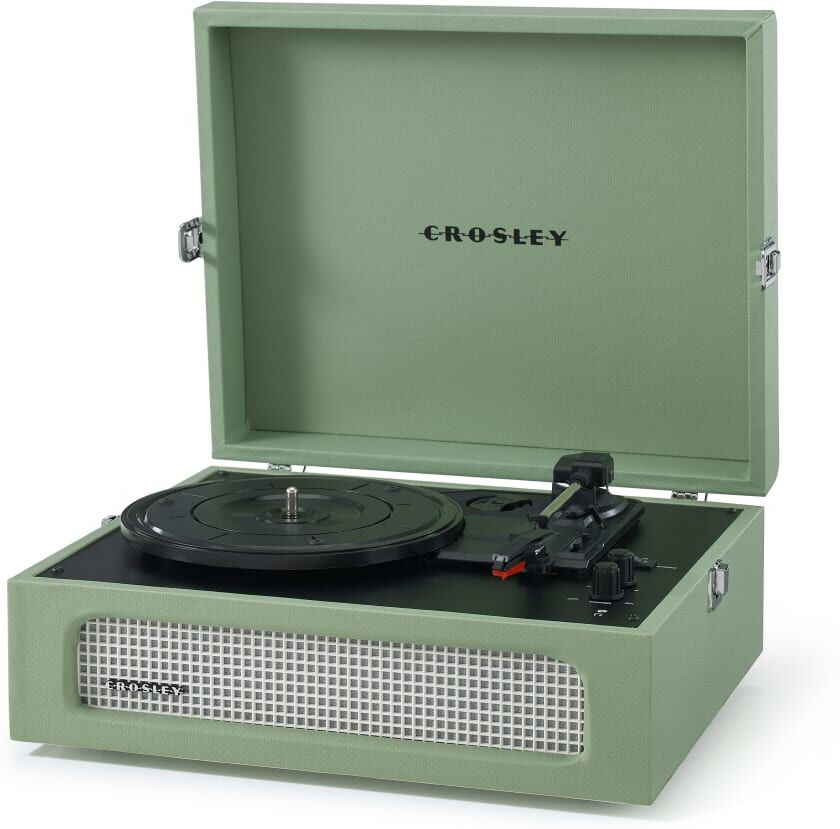 Crosley Platine vinyle portable avec Bluetooth sauge Vert 36x30x14cm