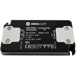 Deko-Light Netzgerät CV DC Flat IP20 CV UT 24V 6Watt 0-250mA