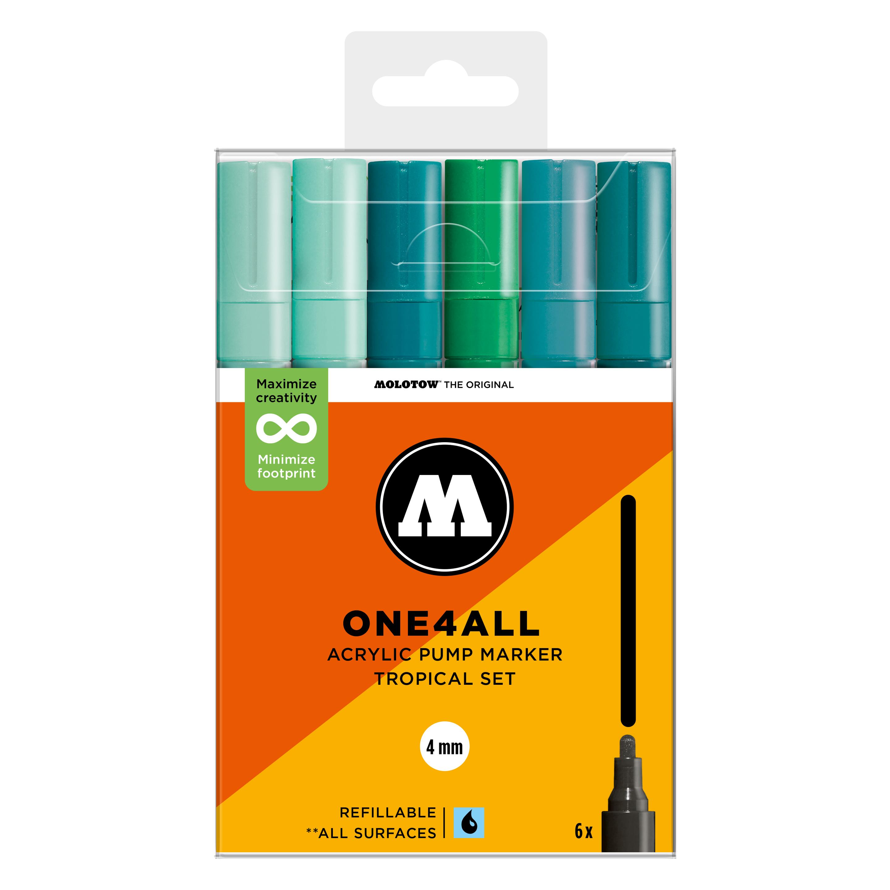 Molotow Acrylmarker One4All 227HS Tropical Set (6x) (MO200835)