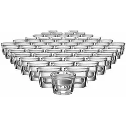 TEELICHTHALTER / KERZENHALTER Lumi transparent ø 6 cm 60er Set