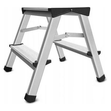 Awtools Drabina Taboret 2 Stopnie 125kg (Plattformleiter, 40 cm) (AW23002)