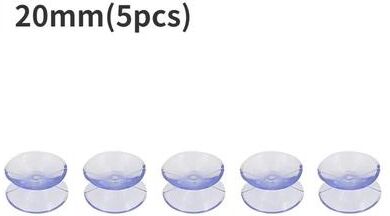 Inspired Finds Double Sided Suction Cup Pads For Glass Plastic Aquarium And DIY Mounting 0.79 In (5pc)