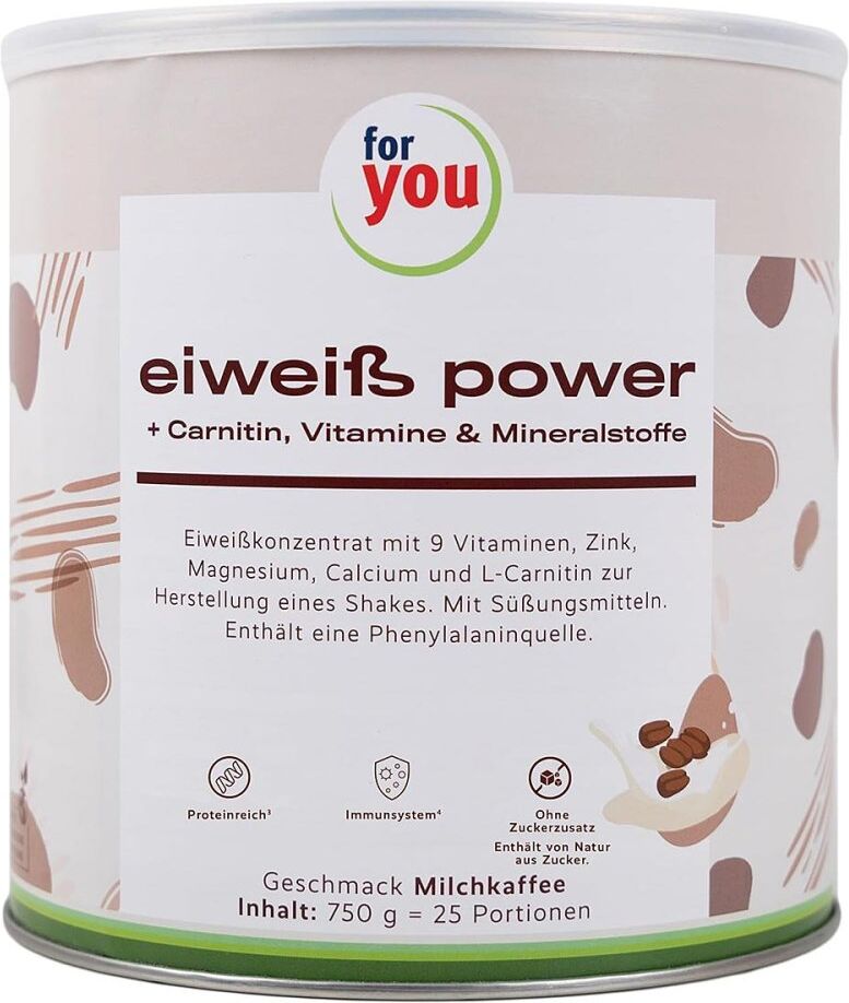 For You Eiweiss Power Milchkaffee 750g