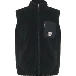 CHIEMSEE Weste aus warmen Sherpa-Fleece, Größe M in Schwarz 90