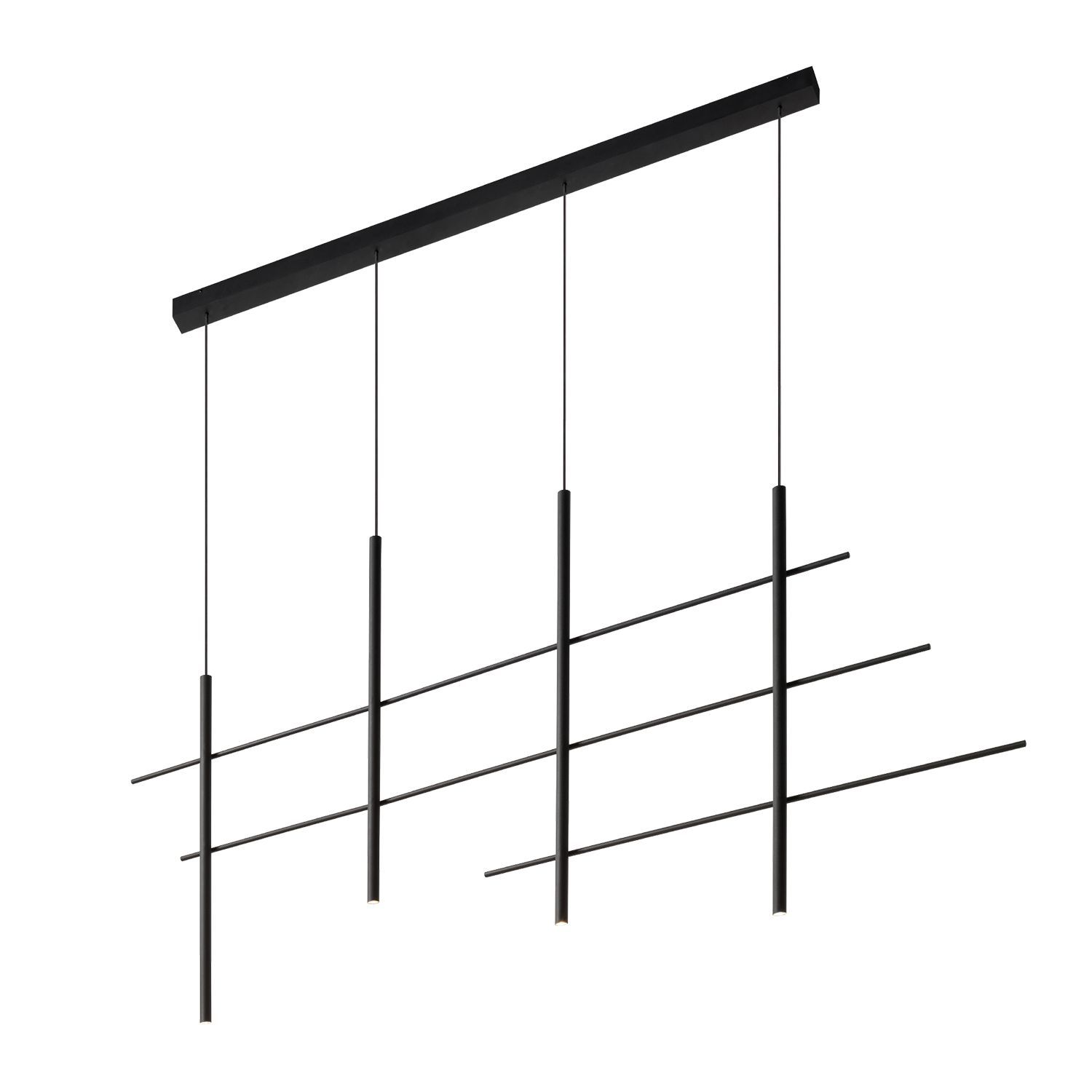 Wever & Ducré LED-Pendelleuchte NET CEILING SUSP 4.0 - 2700K B schwarz 231464B3 5404037320202