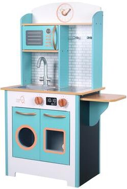 Teamson Kids - Little Chef Santos Retro Play Kitchen - Petrol/wood
