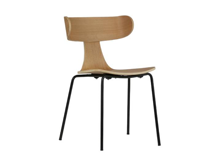 Design Esszimmerstuhl „Form“ Esche Schwarz/Natural De Eekhoorn