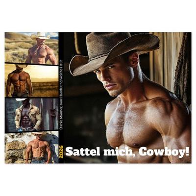 Sattel mich, Cowboy! (Tischkalender 2026 DIN A5 quer), CALVENDO Monatskalender