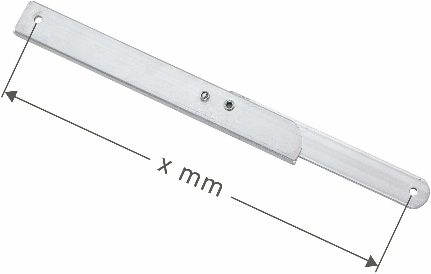 Zarges Knickstrebe 559 mm rechts mit Anschlag (800393)