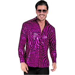 Widmann PINKES ANIMAL PRINT PARTY FASHION HEMD (Hemd), L/XL (L)