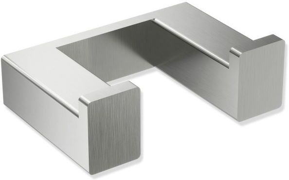 Hewi System 900 Q Doppelhaken 900Q90.001XA geschliffen, aus Edelstahl, 60x20x42mm