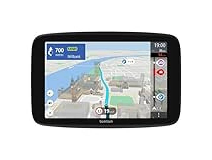 TomTom GPS GO Camper Max 2ème gnt. pour Camping-Car et caravanes, écran 7 avec Poi dédiés, MàJ Via Wi-FI,TomTom Traffic, Alertes des Zones de Danger, Cartes Monde, ZFE, mémorisation des profils