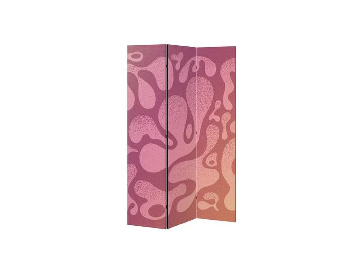 SPACEREBELS Paravent IRREGULAR PINK (1 St), Raumteiler mit 3 Paneelen, einseitig bedruckt, 114 x 168 cm