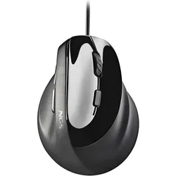 NGS Souris Filaire Ergonomique Verticale Samsara (Noir) (Kabelgebunden), Maus, Schwarz