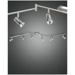 Fabas Luce Alice Spot GU10 6X50W Metall Nickel satiniert