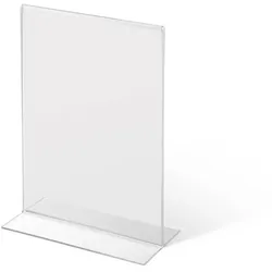 Acrylaufsteller in T-Form DIN A5 hoch