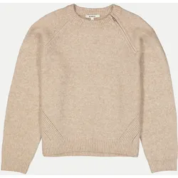 Pullover mit seitlichen Reißverschluss Beige XS