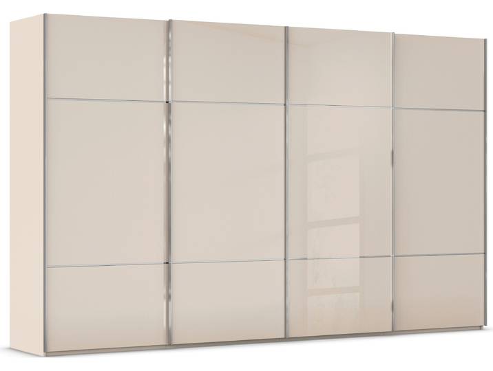 rauch Kleiderschrank Schrank Garderobe Schlafzimmerschrank SCALE-TRIO edle dreigeteilte Front mit 2 Zierleisten Glasfront MADE IN GERMANY