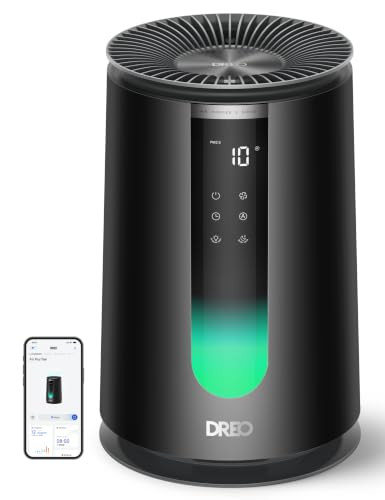 DREO Luchtreiniger 338S met 3-in-1 HEPA-filter, 195 m³/h CADR, voor slaapkamer
