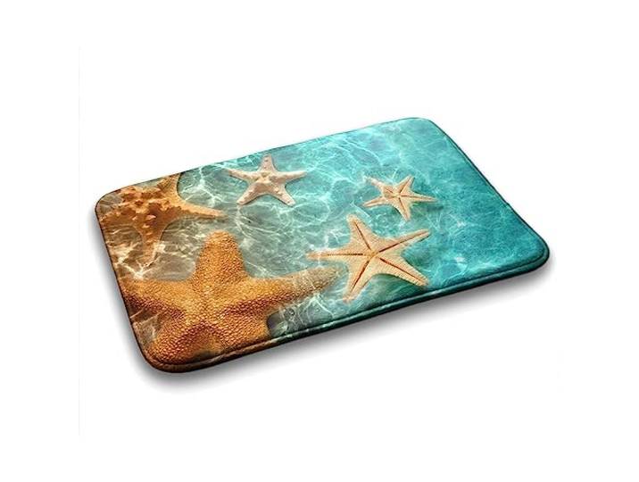 Tulup 75x45 cm rutschfest Weich Matte Badezimmermatte Schlafzimmer Rechteckig Dekoration Teppich Badezimmerteppich - Orange
