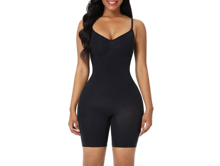 Feelingirl Shapewear body gain de fermeté du ventre - Effet liftant du fessier - Taille XL/XXL - Noir