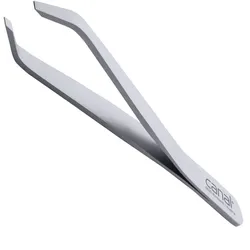 Canal Haarpinzette Spitze in Klauenform, satin, rostfrei, 9 cm