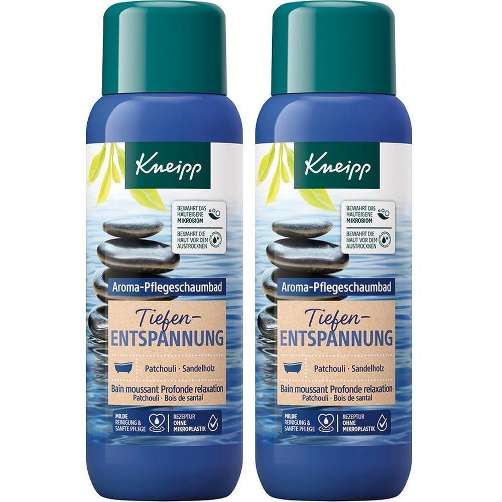 Kneipp Aroma-Pflegeschaumbad Tiefen-ENTSPANNUNG 2x 2x400 ml Bad