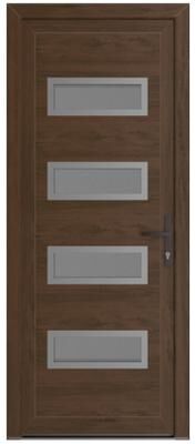 VDOMDOORS Manux 8113 Walnut uPVC Exterior Door