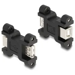 DELOCK Adapter USB2 Typ A Bu /Typ B Bu mit Schraubanschluss