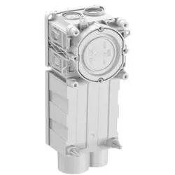 Spelsberg 98476701 Geräte-Verbindungsdose, grau, Schutzart IP30, geeignet für Betonbau, Schutzklasse II, Bemessungsspannung 230V AC, VDE