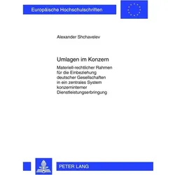 Umlagen im Konzern, Fachbücher von Alexander Shchavelev
