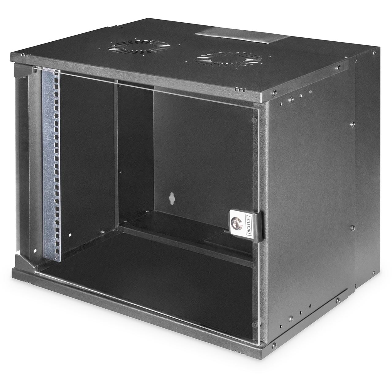 DIGITUS 48,26cm 19Zoll 9U wall mounting cabinet SOHO PRO 460 x 540 x 400mm black