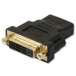 TECHly IADAP-HDMI-644 HDMI / DVI Adapter [1x HDMI-Buchse - 1x DVI-Buchse 24+1pol.] Schwarz 0 mm