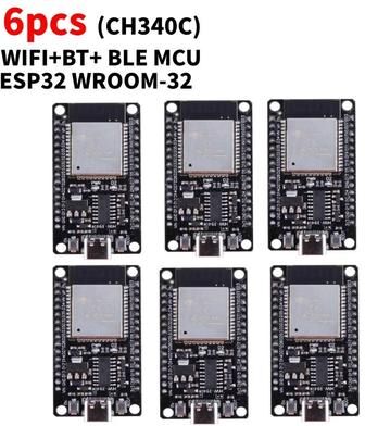 Inspired Living ESP32 WROOM 32 Wireless Development Board With USB C & Dual Connectivity ch340c Type c 6pc
