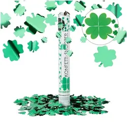 relaxdays Party Popper »Kleeblatt Glücksregen« grün 40 cm grün