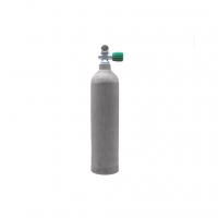 MES 3 L /200 bar Aluflasche natur mit Nitrox Ventil 12400RE