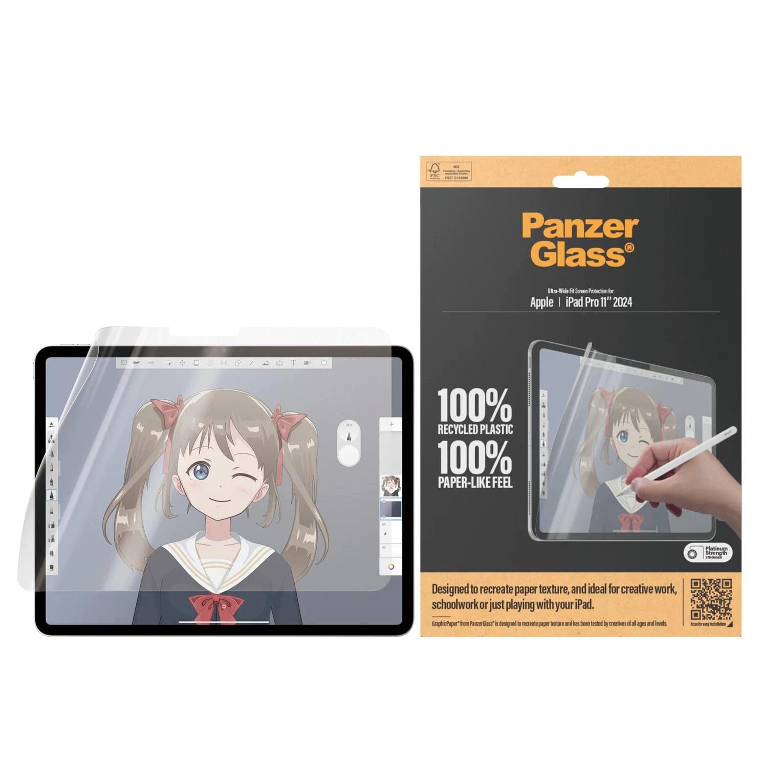 PanzerGlass Displayschutz Ultra-Wide Fit GraphicPaper Apple iPad Pro 11" (2024) 2832