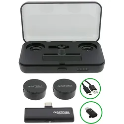 PATONA Premium AI Lavalier-Mikrofon PTS-I91 mit Ladecase