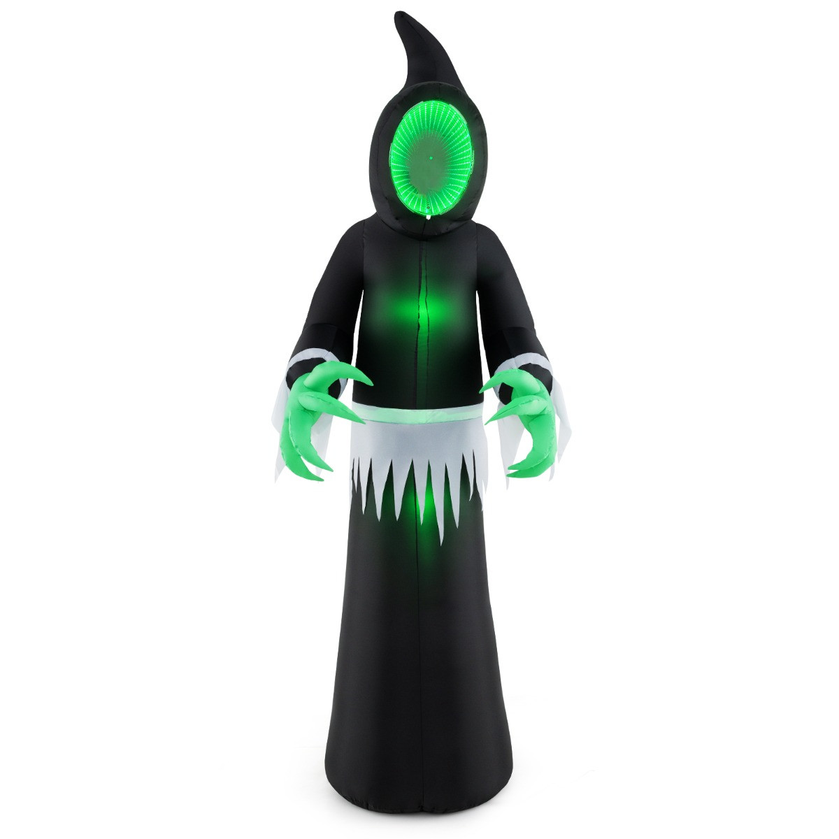Costway Reuze Halloween Opblaasbaar Spook met LED-verlichting voor Binnen en Buiten