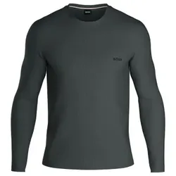 BOSS Waffle Sweatshirt Dunkelgrün Medium Herren