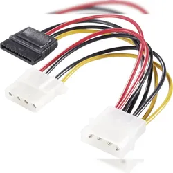 Renkforce IDE zu SATA+IDE Strom-Adapterkabel 15 cm