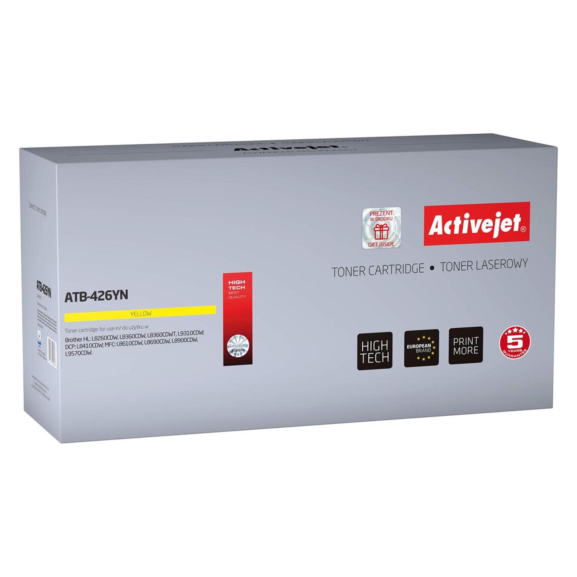 Activejet ATC-054BNX Tonerkartusche (Ersatz für Canon 054BK XL Höchste 3100 seiten ) (BK) (ATC-054BNX)