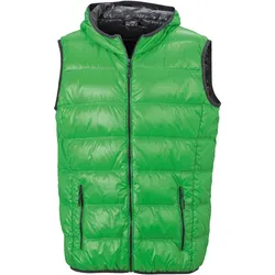 James & Nicholson Leichter Herren Daunen Kapuzen Bodywarmer JN1062