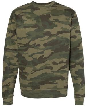 Independent Trading Co. SS3000 Midweight Crewneck Sweatshirt in Forest Green size 3XL