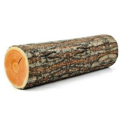 Naturholz-Design Log Soft Stuhlkissen Kissen Runde Hölzer Maserung Stumpfförmige Dekokissen