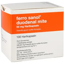 Ferro Sanol Duodenal mite 50 mg magensaf 100 St