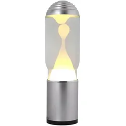 Total Juggling, Nachtlicht, iTotal - Lamp ADA with Silver Base, See-through Liquid and White Wax - Silver (1270415)