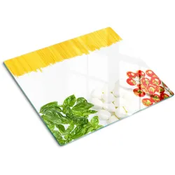 GLASPLATTE 60x52 cm Italienische Flagge